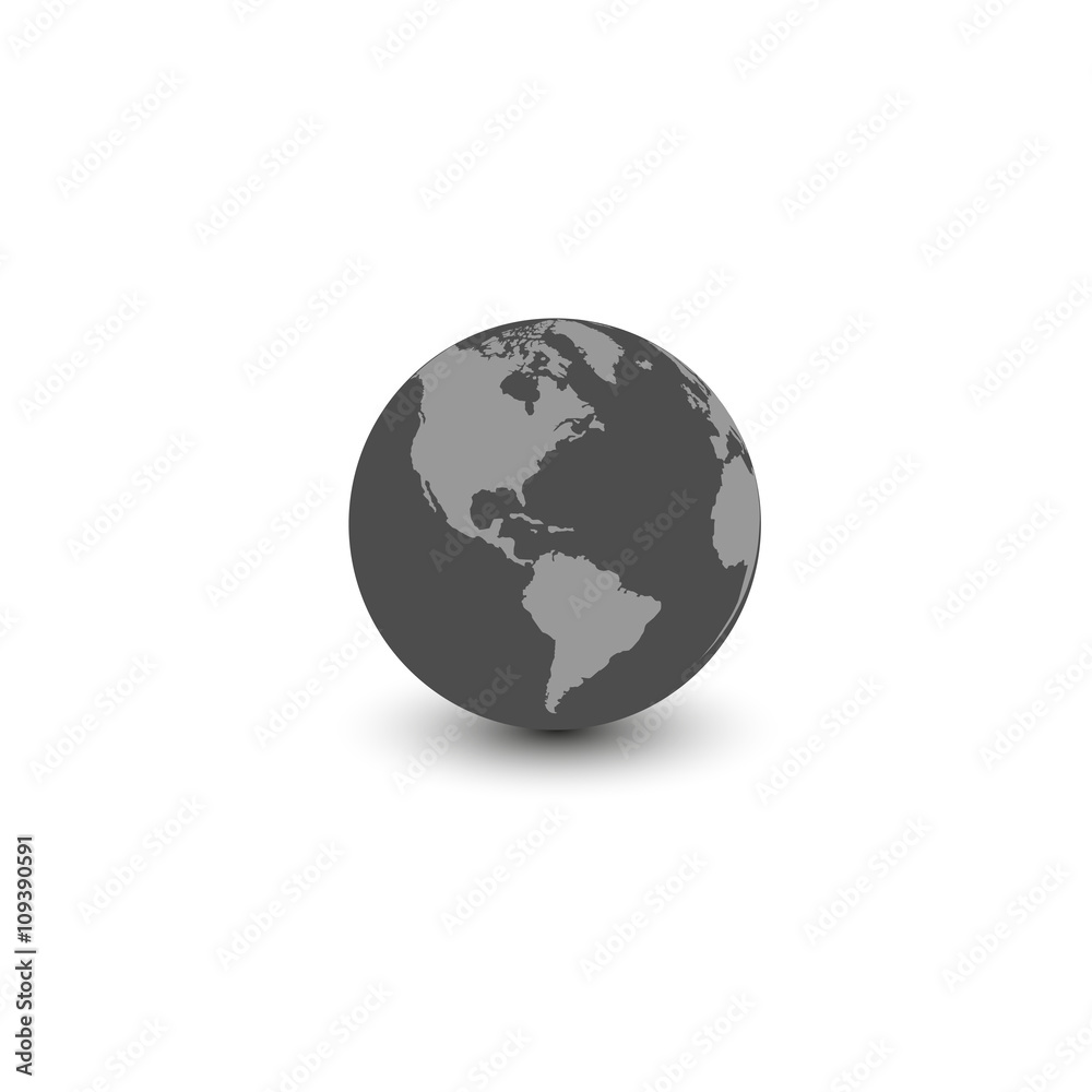 World Icon. Vector illustration.