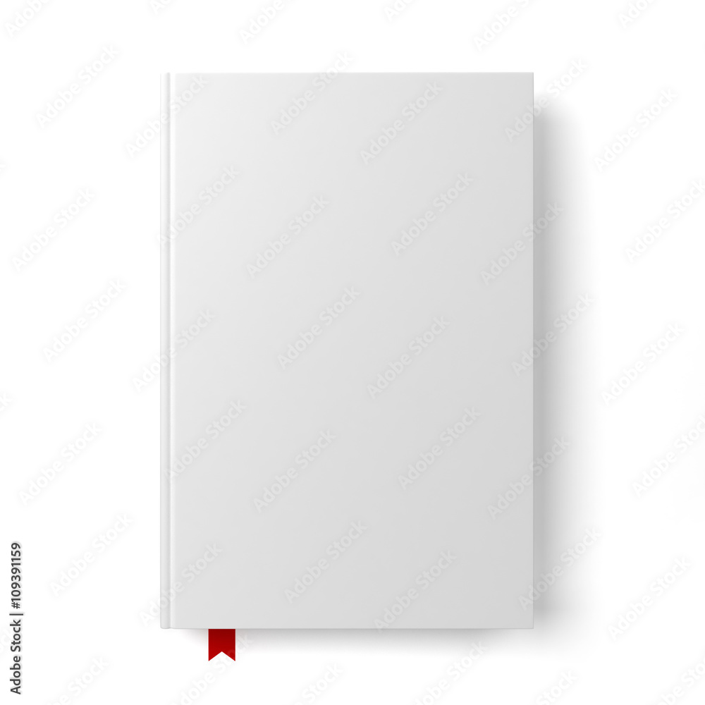 Blank book with a bookmark