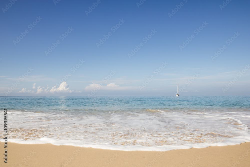 Sea beach and blue sky