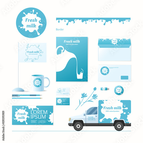 Milk corporate identity. 