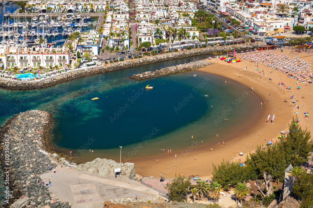 Puerto de Mogan town on the coast of Gran Canaria, Spain