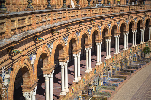 Spanish Square (Plaza de Espana) in Sevilla, Spain