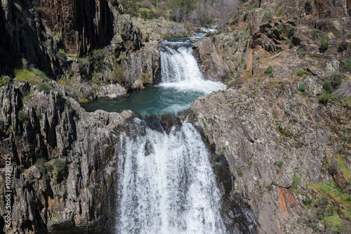 Aljibe waterfall  Guadalajara  Castilla-La Mancha  Spain 