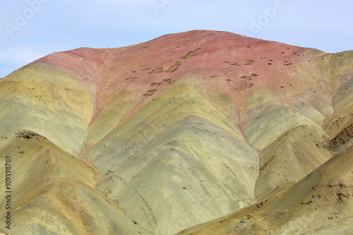 Himalayan mountains background, arid multi-colored mountains 