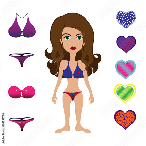 Summer woman vector