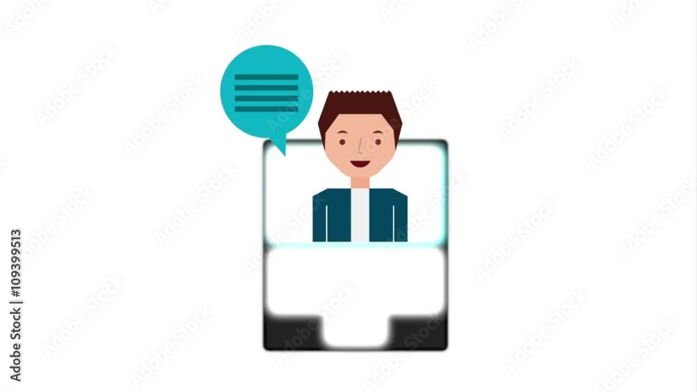 ssocial media , video animation