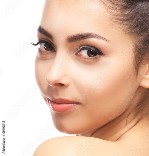 Beautiful young girl, isola...