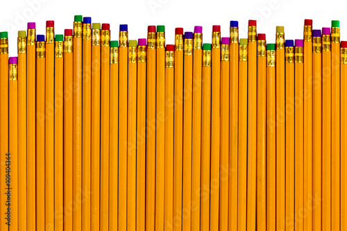 Картината върху платно Pencils at different heights for various errors