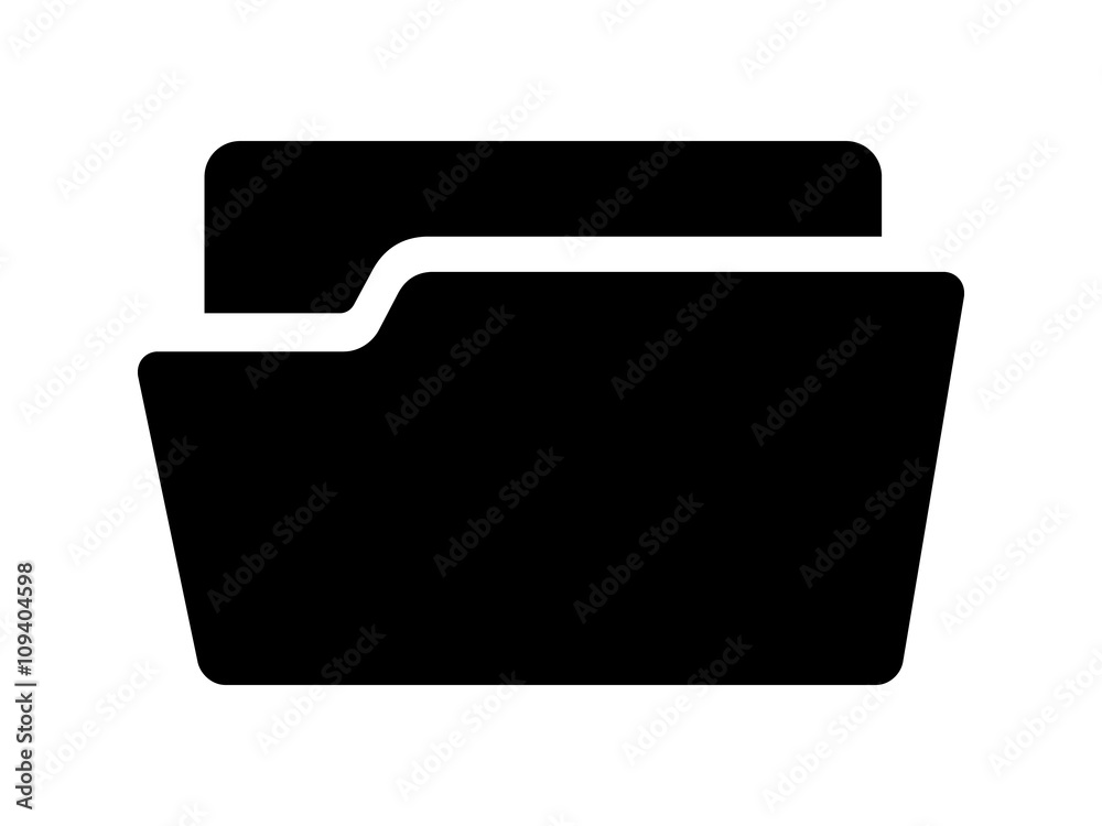 Document folder / file folder or binder flat icon for apps and websites Document folder / file folder or binder flat icon for apps and websites