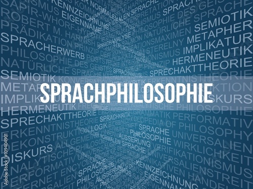 Tableau sur toile Sprachphilosophie