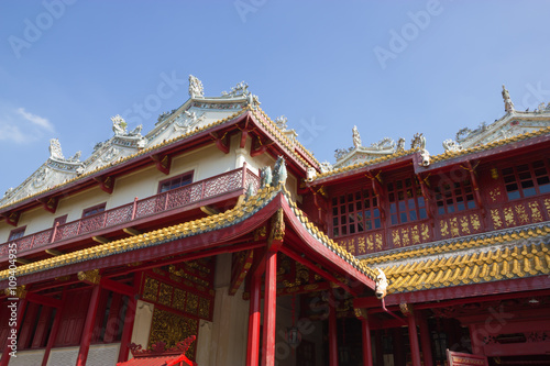Thailand architecture mixed Chinese at Bang Pa-In palace 