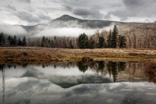 Green Mountain Reflection photo