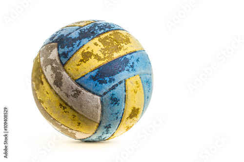 Old Volleyball isolated