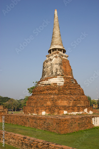 Buddha statue of the old city at Ayutthaya, Thailand