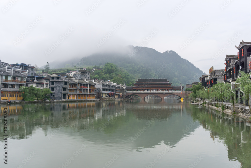 Fenghuang old town morning view