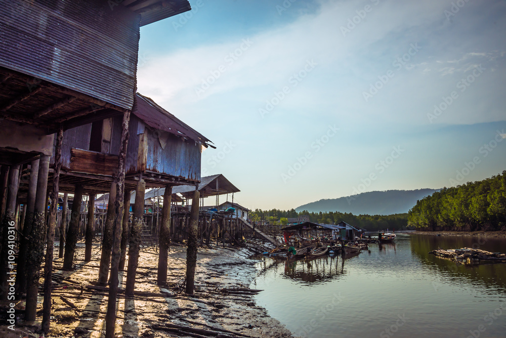 Fishing village Phang Nga, Thailand