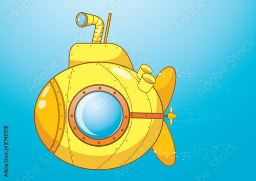 Yellow submarine cartoon