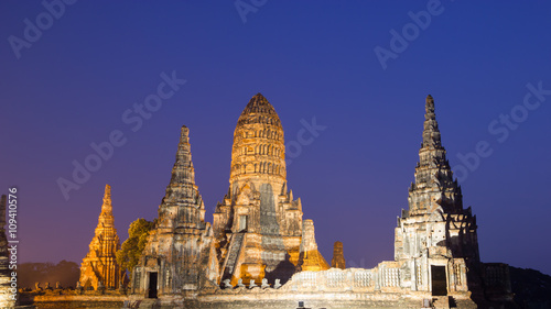 Wat Chaiwatthanaram in Ayutthaya, Thailand