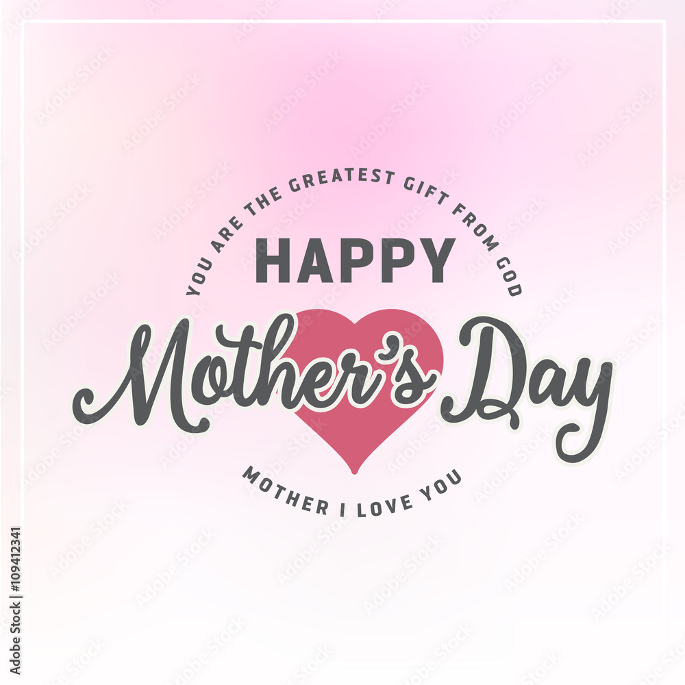 Mother's Day Badges and Labels Design For Greeting Card. Vector illustration Mother's Day Badges and Labels Design For Greeting Card. Vector illustration