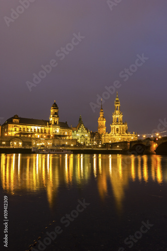 Skyline of Dresden in Germany