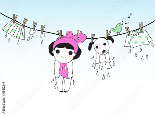 I Like Everything To Be Washable, Including Me illustration