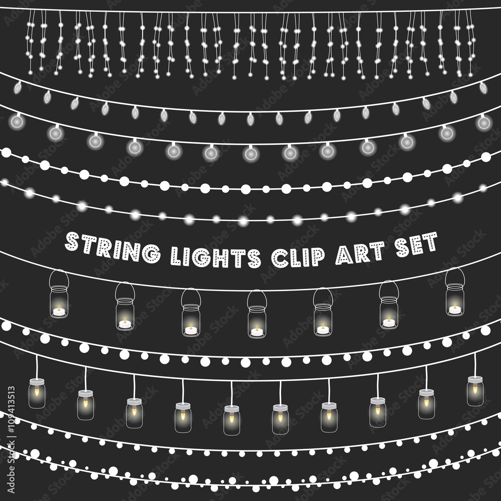 Chalkboard String Lights Set