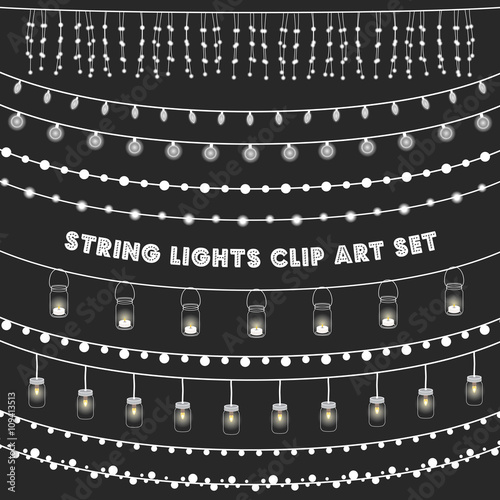 Chalkboard String Lights Set