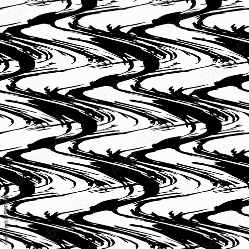 beautiful monochrome vintage seamless pattern