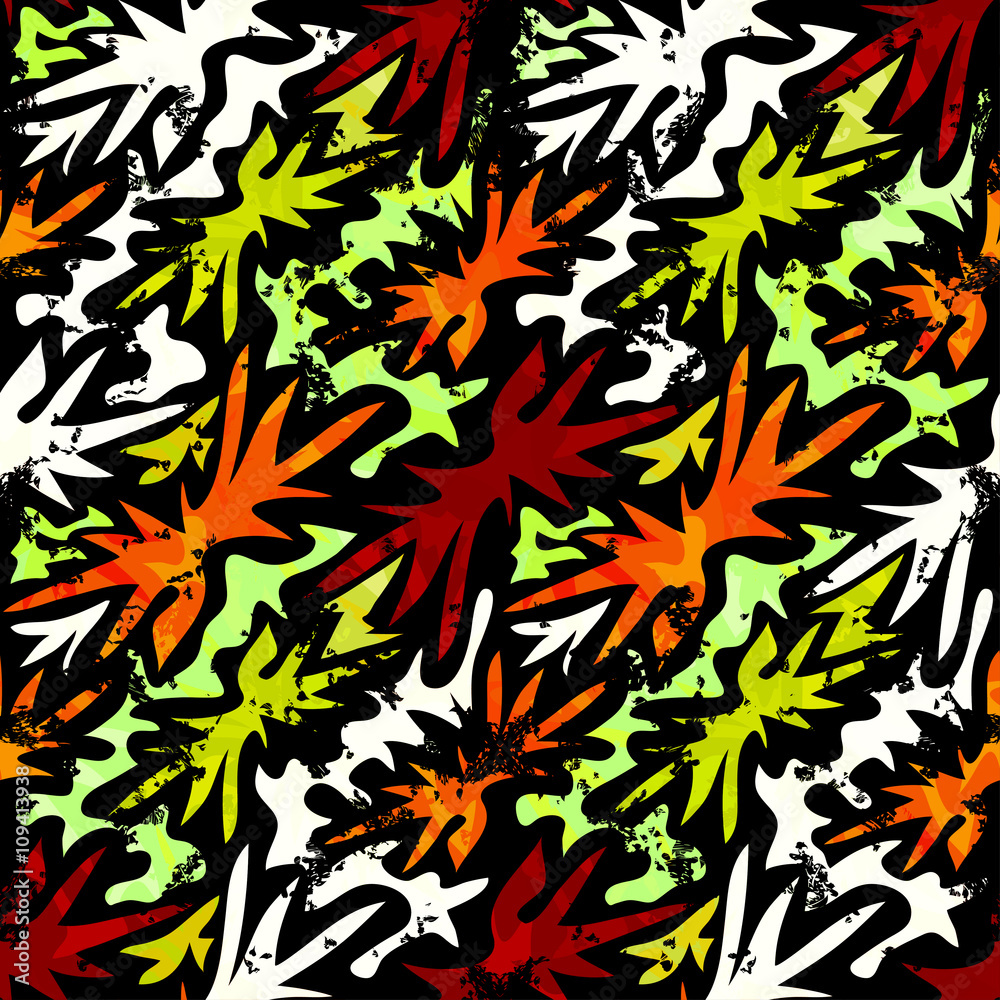 grunge colored graffiti seamless pattern grunge colored graffiti seamless pattern