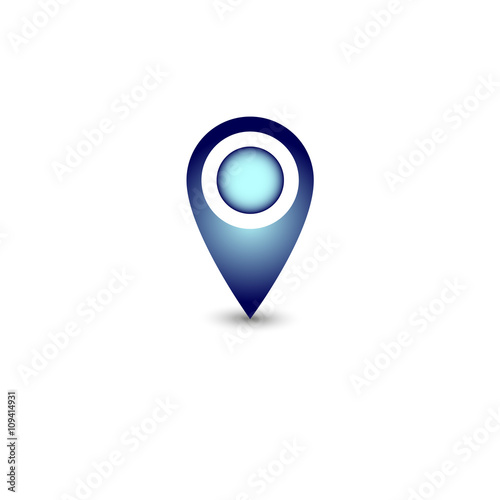 Colorful location icon. Vector illustration. Free Download Colorful location icon. Vector illustration. - GFXLoad
