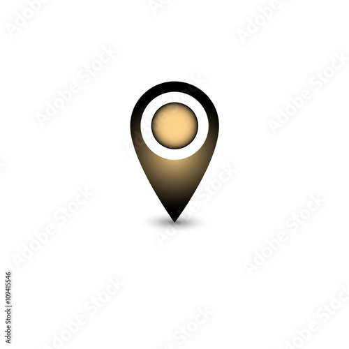 Colorful location icon. Vector illustration. Free Download Colorful location icon. Vector illustration. - GFXLoad