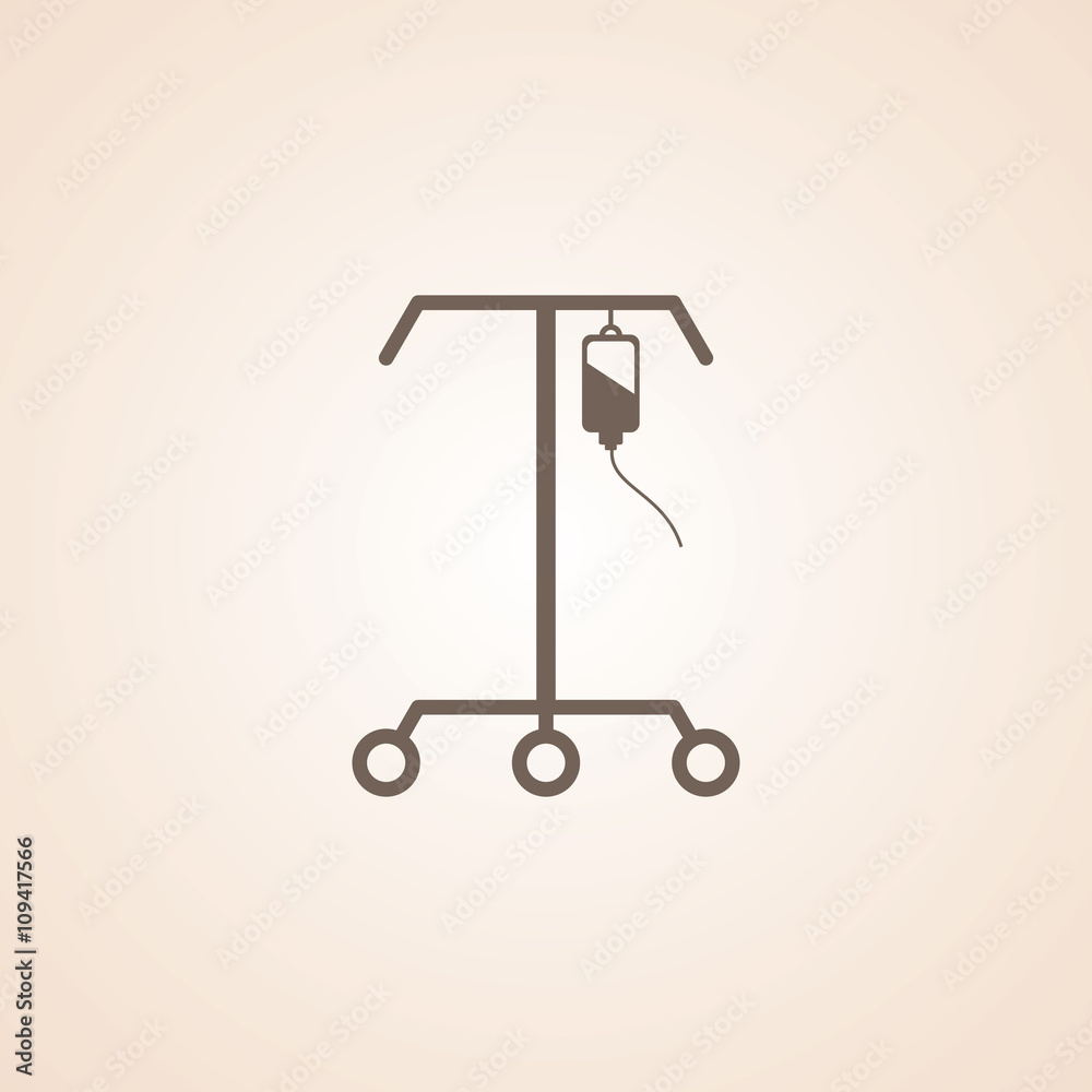 Icon Of IV Stand. Icon Of IV Stand.