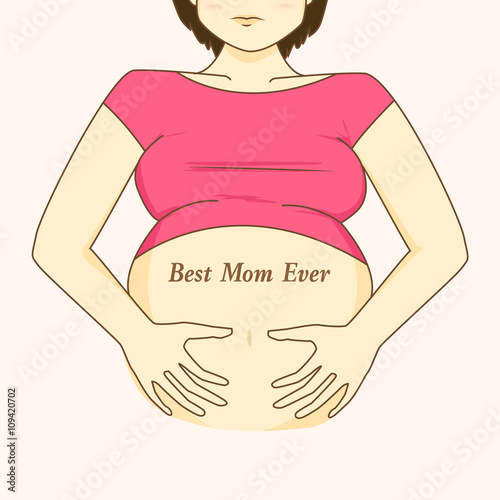 Pregnant woman belly