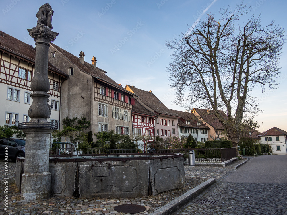 View of the main street in Regensberg near Zurich - 1