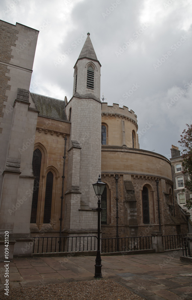 The Temple Church in City of London.