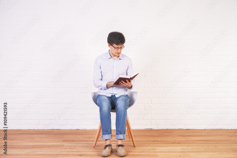 Man reading book Man reading book