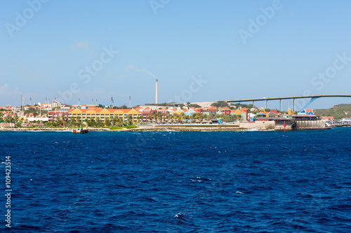 Curacao and Bridge Beyond Blue Water