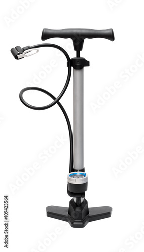 Bicycle pump isolated on a white background