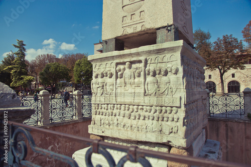 Photography Egyptian obelisk in Sultanahmet, Istanbul, Turkey