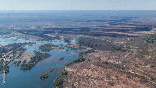 Victoria Falls from above in October