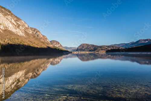 Bohinj Lake at sunset ,Triglav National Park,Slovenia.