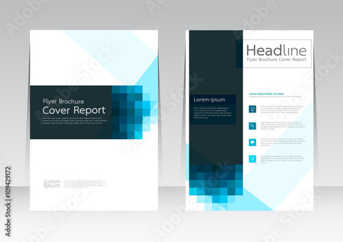 Vector design for Cover Report Annual Flyer Poster in A4 size