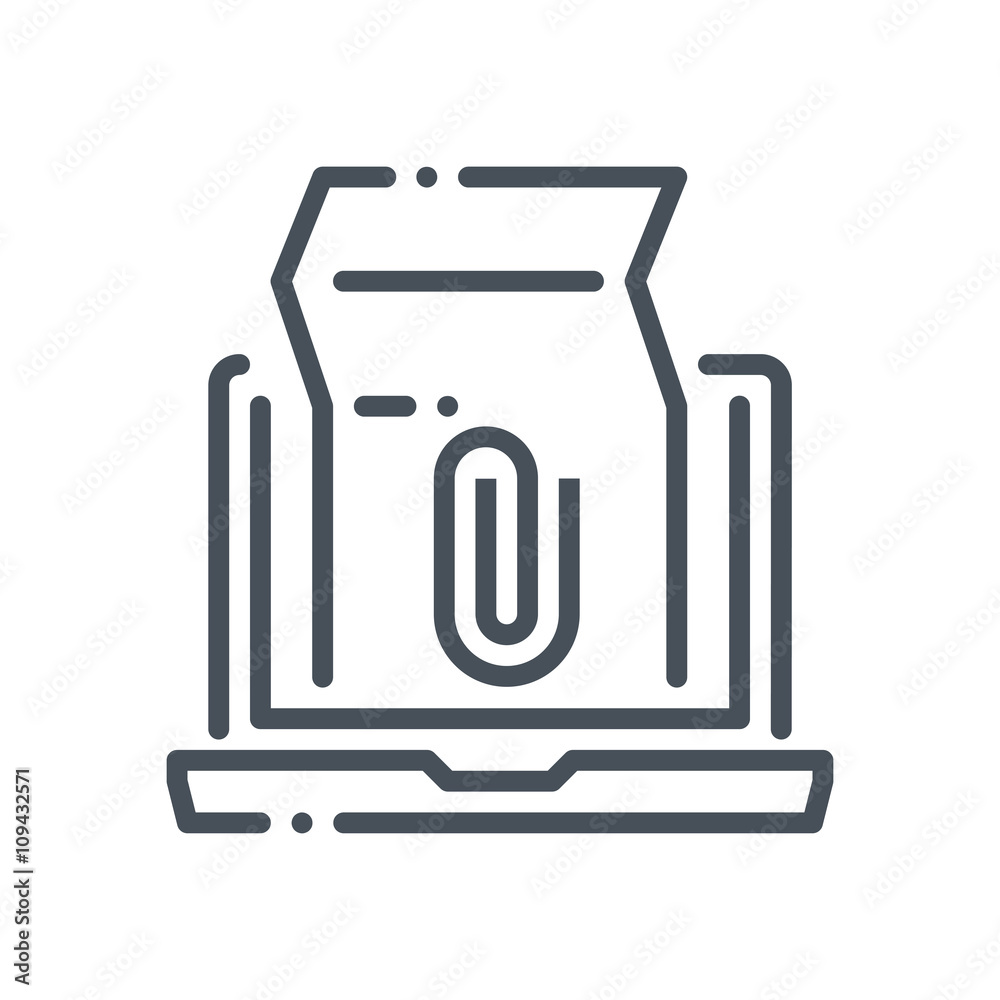 Email attachement icon Email attachement icon