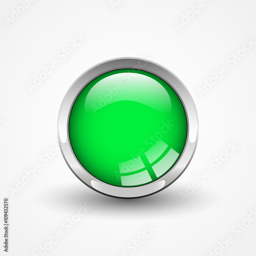 Round web button