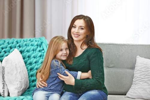 Happy pregnant woman and he...