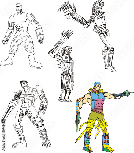 Cyborgs and Robots Set