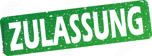 Zulassung grüner Button
