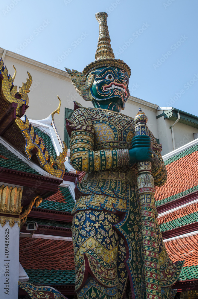 giant demon in Grand Palace Bangkok