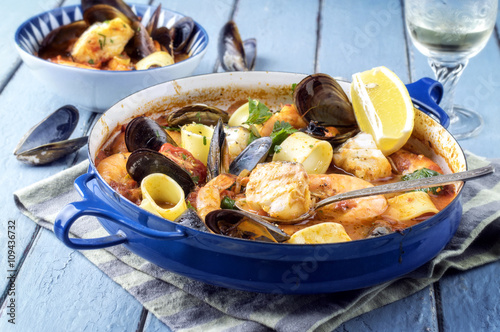 Tableau sur toile Meeresfrüchteeintopf