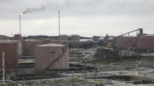 Oil Industry - Refinery plant. photo